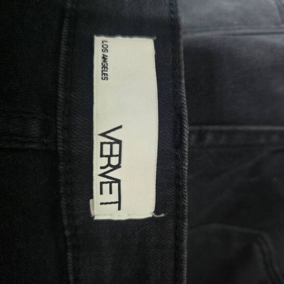 Vervet Washed Out High Rise Rebecca Cross Over Shorts - Picture 4 of 5